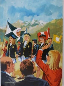 F 2  GOUACHE ORIGINAL DESSIN ART CORTELLA 25 CM / 34 CM - Picture 1 of 1