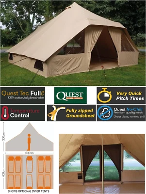 EXHIBITION MODEL Quest Elite Signature Touareg 100% Cotton Canvas Tent A5003 #1 - Image 1 of 4