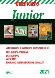 2021 Junior Catalogo Unificato Repubblica Italiana San Marino Vaticano S.M.O.M - Imagen 1 de 1