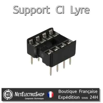 Supports Lyre 8 broches pour circuit intégré - x10