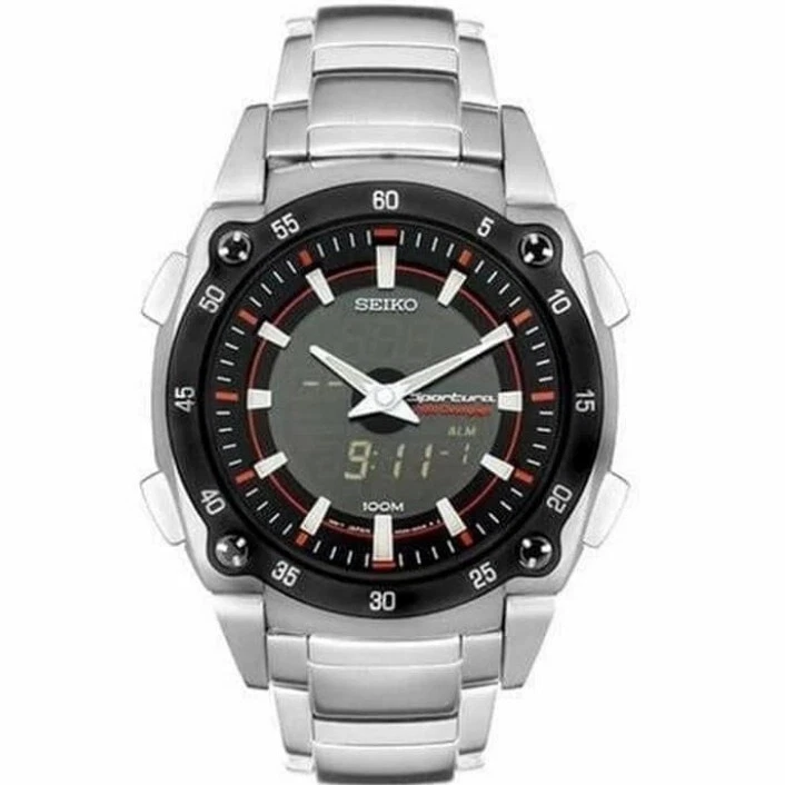 Seiko Sportura Men's Black Watch - SNJ019