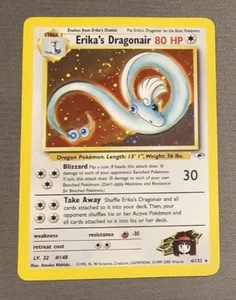 LP/MP - Erika's Dragonair - 4/132 - Holo - Gym Heroes - Pokemon Card - Picture 1 of 5