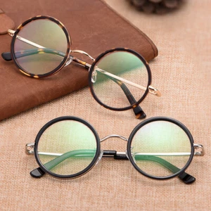 Vintage Round Eyeglasses Frames Lightweight Glasses Spectacles Japanese Style - Picture 1 of 25