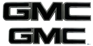 2015-2020 for GMC Yukon GMC Yukon XL FRONT & REAR EMBLEM Chrome / BLACK 96515KC - Picture 1 of 1