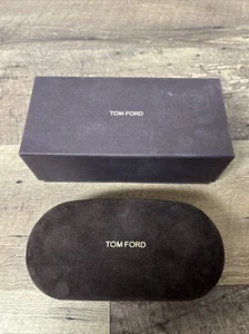Tom Ford Lado Duro Marrón Terciopelo Caja y Estuche Marrón Diseñador Elegante - Imagen 1 de 4