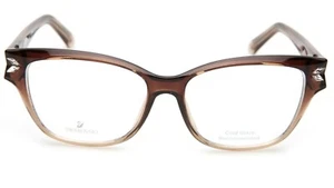 Swarovski SK5267 047 Brown Gradient Square Eyeglasses Plastic Frame 55-15-140 - Picture 1 of 2