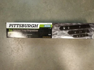 NEU Pittsburgh SAE 3 Stck. Steckschlüssel Fach Organizer 1/4", 3/8", 1/2" Antrieb 68100 - Bild 1 von 1