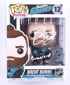 Brent Burns Signed Sharks #12 Funko Pop! Vinyl Figure Inscribed "Burnzie" - Picture 1 of 4