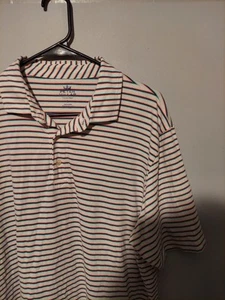 Peter Millar Poloshirt Herren L Streifen Seaside Wash Kurzarm Golf Freizeit - Bild 1 von 8
