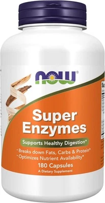 NOW Foods Super Enzymes 180 Caps Exp 12/2026 - Image 1 of 2