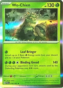 Wo-Chien Paradox Rift Pokemon TCG 018/182 Holo Rare  - Picture 1 of 1