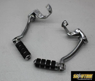 00-06 Harley-Davidson Softail Fat Boy FLSTF ESTRIBERAS DELANTERAS CARRETERA SOPORTES DE REPOSAPIÉS Foto 1 de 4