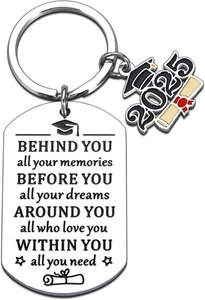 Graduation Gifts for Her Him, Class of 2025 Keychain College Graduations Gifts - Picture 1 of 9