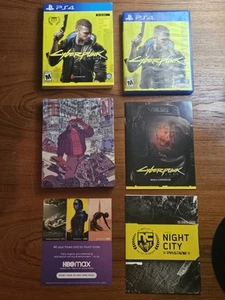 Cyberpunk 2077 - Steelbook completo Sony PlayStation 4 Ps4 tutti gli inserti - Foto 1 di 13
