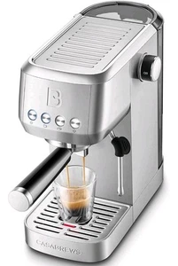 Casabrews 3700 Essential Silver Stainless Steel 20 Bar Espresso Coffee Machine - Bild 1 von 10
