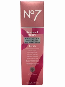 No7 Restore and Renew Face, Neck & Decollete Multi Action Serum 75ml - Picture 1 of 1