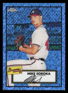 Mike Soroka /199 Blue Mini-Diamond Refractor 2021 Topps Chrome Platinum #235 - Picture 1 of 2