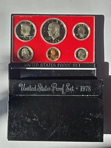 1978 US Proof Set with Proof Ike Dollar 556 - Picture 1 of 3