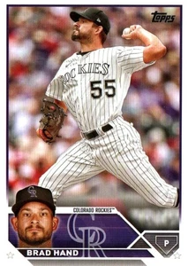 Brad Hand P Rockies Topps Baseball Card #US155 2023 - Picture 1 of 2