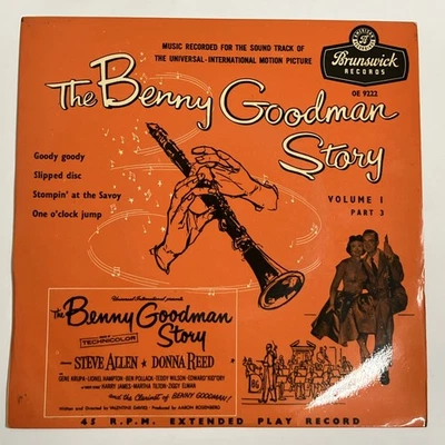 The Benny Goodman Story - Volume 1 Part 3 - Brunswick 7" 1956 EP - OE 9222 Foto 1 de 4
