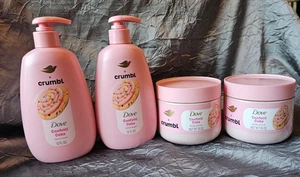 Dove X Crumbl 4 Stück Konvolut - Konfetti Kuchen (2 Handseifen und 2 Körperpeelings) - Bild 1 von 5