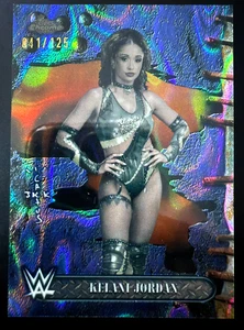 2025 Topps Chrome WWE x Cactus Jack Kelani Jordan Blue Sonar Refractor /125 - Foto 1 di 2