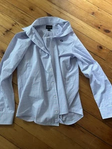 Zara ribbed cardigan blue faux fur lapel collar small wool blend - Picture 1 of 8