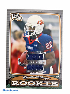 08 Rookie Progression Game Worn Jersey Bronze Card Dantrell Savage #PRDS 228/299