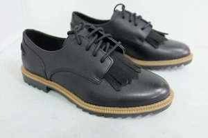 Clarks GRIFFIN MABEL schwarze Leder Schulschuhe _ UK 2 & UK 2,5 _ Weite - Bild 1 von 7