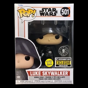 Funko Pop! Star Wars #501 Luke Skywalker (GITD) EE + Protector *Como Nuevo* - Imagen 1 de 12