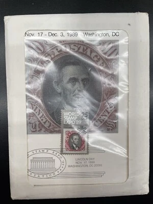 Sealed U.S. World Stamp Expo '89 Max. Cards Item #8847. 9 Card First Day Cancels - Image 1 of 4