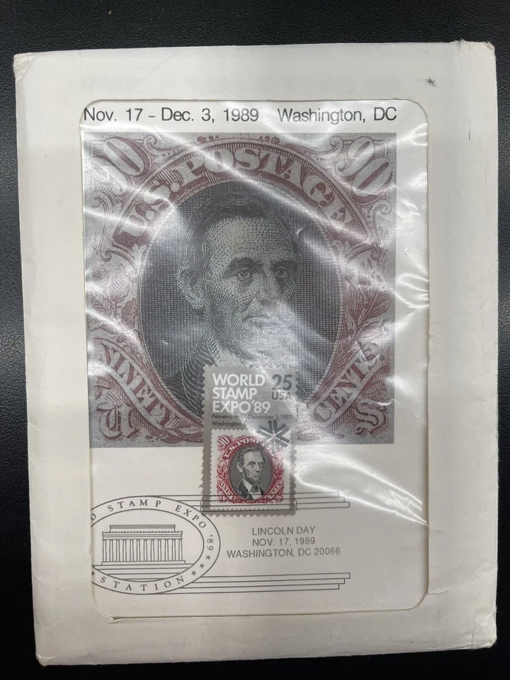 Sealed U.S. World Stamp Expo '89 Max. Cards Item #8847. 9 Card First Day Cancels - Image 1 of 4