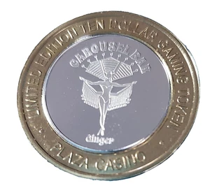 Moneda Edición Coleccionistas Vegas Plaza SILVERSTRIKE Jengibre Raro Casino Chip - Imagen 1 de 7