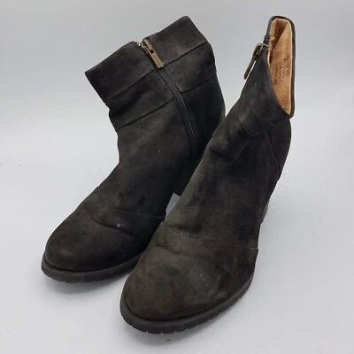 Clarks Ankle Booties Womens 7.5 Black Mission Zelle Side Zip Heel Boots 64521 - Image 1 of 4