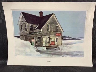 Vintage Coca-Cola Country Store Poster By Tom Anthes ￼Laminated 16￼”x12” - Image 1 of 4