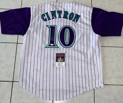 Alex Cintron Signed Autographed Custom Jersey Arizona Diamondbacks WS Champ JSA - Image 1 of 2