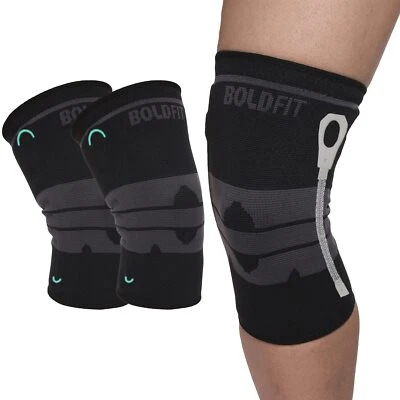 Boldfit Knee Sleeves Brace Medium Size 1 Pair - Image 1 of 4