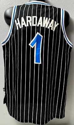 Camiseta deportiva a rayas Nike Orlando Magic #1 Penny Hardaway Nike del equipo para hombre talla: S usada Foto 1 de 4