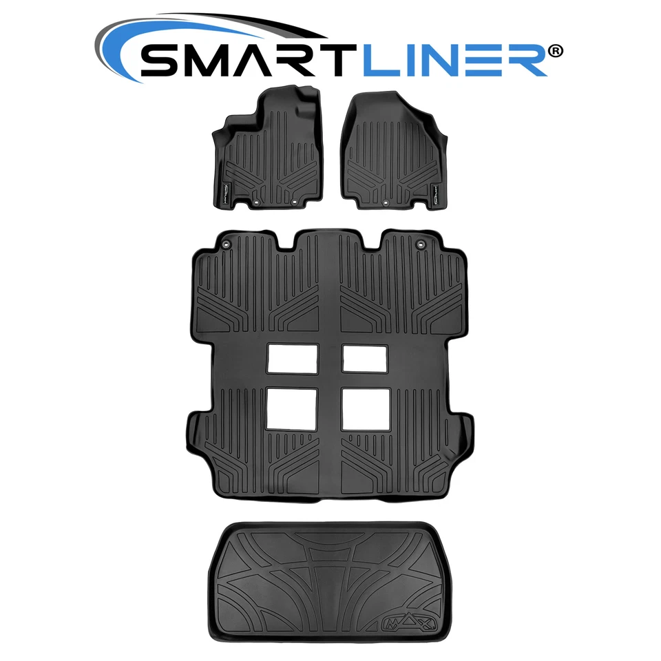 SMARTLINER Custom Fit Floor Mats Cargo Trunk Liner Set 2011-2017 Honda Odyssey Foto 1 de 4
