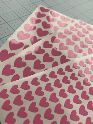 Custom Heart Vinyl Label Sticker Kids Planner Envelope Seal Bullet Journal Love  - Image 1 of 4