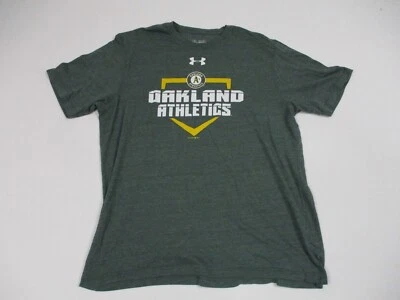 Under Armour Oakland Athletics Shirt Men Size 2XL Green MLB Baseball - Image 1 of 4