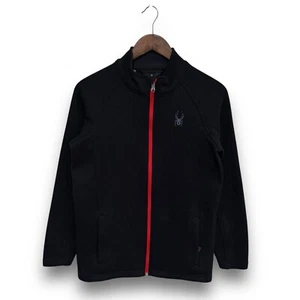 SPYDER Boys Youth Zip Up Jacket Black Size XL (18) / 18.5 x 26 - Picture 1 of 5