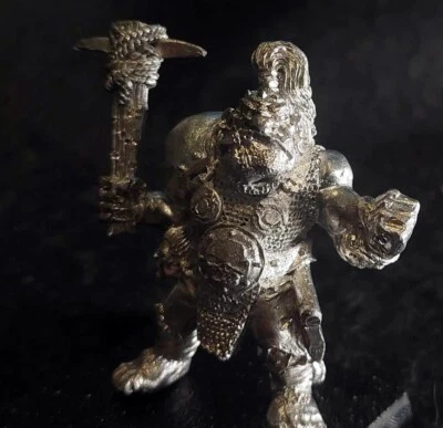 Giant Ogre w Spiked Club Vintage Metal Warhammer Miniature by Michael Perry - Image 1 of 4