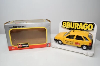 B63 1:24 BBURAGO BURAGO 0135 135 FIAT TIPO RADIO-TAXI GIALLO MIB - Immagine 1 di 4