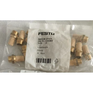 10PC NEW FESTO AMTE-M-LH-G14 1205861 Brass Metal Muffler Free shipping - Picture 1 of 2