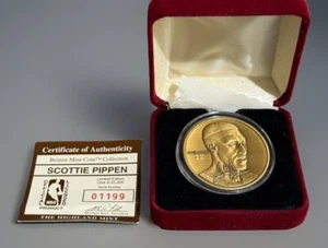 Scottie Pippen Chicago Bulls Highland Mint Bronze Medallion #1199/25.000 - Bild 1 von 4