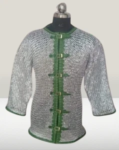 10MM Chainmail Shirt Aluminum, 10MM Flat Rings Riveted With Solid Rings - Picture 1 of 6