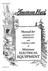 AMERICAN FLYER TRAINS 1929 INSTRUCTION & MAINTENANCE MANUAL for Chicago REPRINT