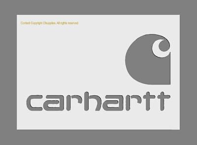MYLAR STENCIL 'Carhartt' 125/190 Micron A3/A4/A5 Size Wall Cookie Craft DIY • 19.97€