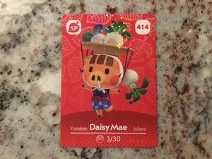 414 DAISY MAE Animal Crossing Amiibo Authentic Nintendo Mint Card From Series 5